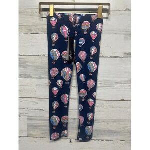 Imoga Leggings Girls Size 4 Navy Blue Hot Air Balloon Print NWT